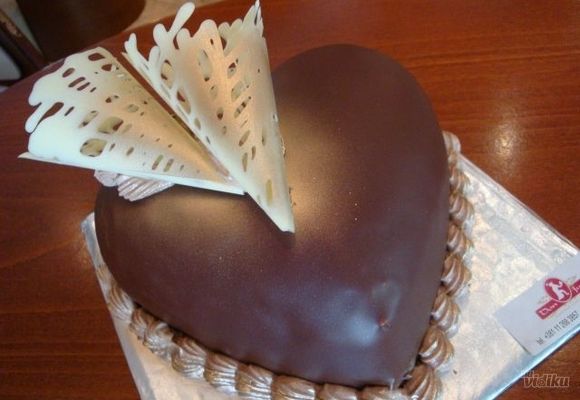 Svečana torta čokolada srce