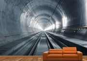 3D Foto Tapete sa dubinom - Zeleznicki tunel