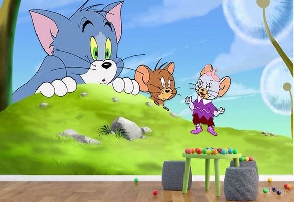 Dečije Foto Tapete - Tom and Jerry