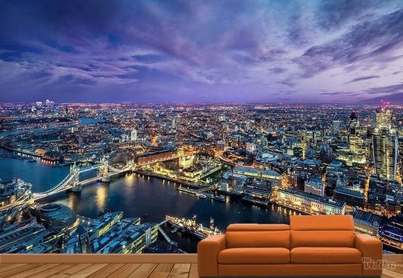 Gradovi i Spomenici Foto Tapete - London iz Aviona