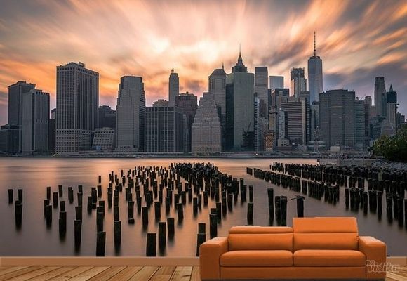 Gradovi i Spomenici Foto Tapete - New York Suncevi Zraci
