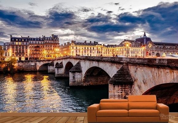 Gradovi i Spomenici Foto Tapete - Mostovi Pariza