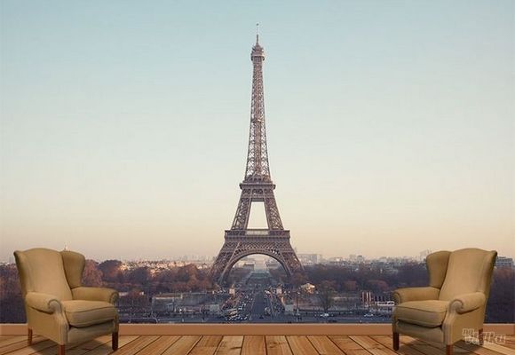 Gradovi i Spomenici Foto Tapete - Pogled na Pariski Toranj