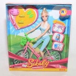 Decja igracka za devojcice Barbika na biciklu