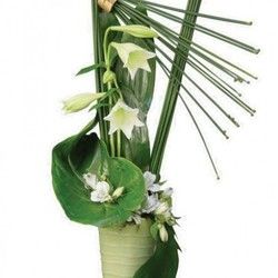 Cvetni aranžman u keramičkoj posudi - Čestitajte venčanje