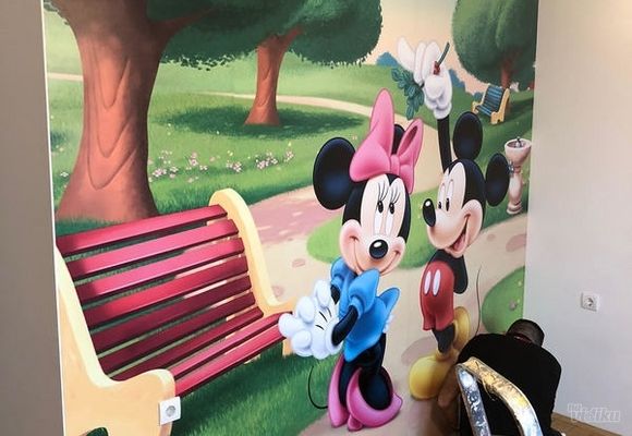 Decije foto tapete sa motivima Miki i Mini Mouse