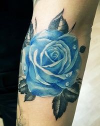 Tetovaža u boji / Plava ruža