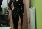 Duga crna svečana haljina