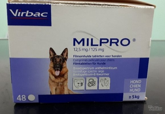 Milpro tablete/ preventiva srčanog crva psa