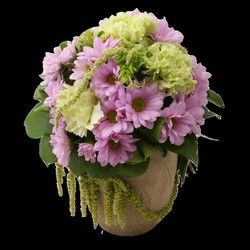 Cveće za nju - Cvetni aranžman u keramičkoj posudi
