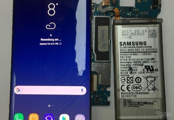 Samsung S8 zamena polomljnog stakla / reparacija ekrana