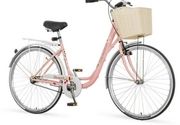 Bicikl VENSSINI Diamante roza beli kontraš