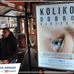 Reklame u pokretu na autobusu