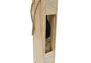 Drvena kutija za poklon sa vinom