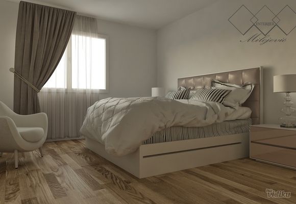 Projektovanje spavaćih soba Enterijer Milojević