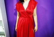 Crvena haljina od satena