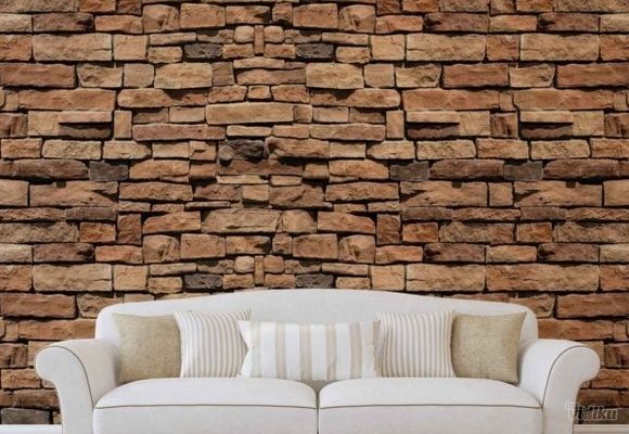Texture Stone Wall Kameni dekorativni zid 3D fototapeta zidni mural foto tapeta