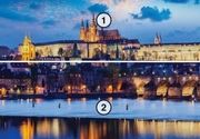 City Prague Vltava river Prag grad u boji reka 3D fototapeta zidni mural foto tapeta