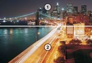 City New York lights by night NY grad noću u boji 3D fototapeta zidni mural foto tapeta