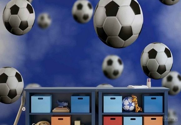 Kids Football Soccer Sport Fudbal fudbalska lopta 3D fototapeta zidni mural foto tapeta