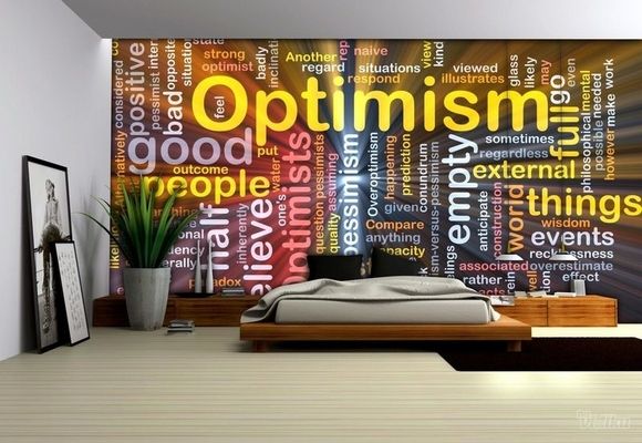 3D Optimism optimizam pozitiva fototapeta zidni mural foto tapeta