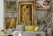 Paintings Art Luxury Wooden Wall Slike Drveni Zid 3D fototapeta zidni mural foto tapeta