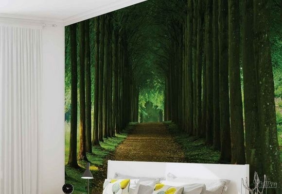 3D Path Trees Forest Šuma Drvored fototapeta zidni mural foto tapeta