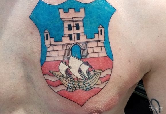 Tetovaža u boji -Grb Beograda