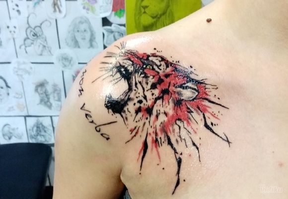 Tetovaza tigra i texta