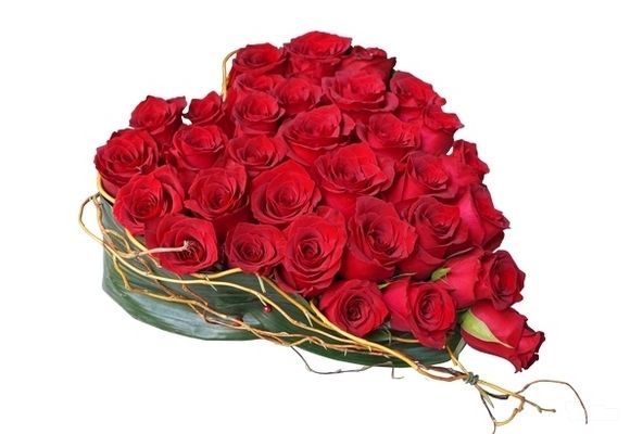 Crvene ruže - Srce od crvenih ruža