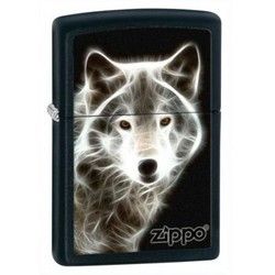 Zippo Black Matte White Wolf - Army Shop Urban Dart