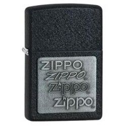 Zippo 363 Black Crackle Pewter emblem - Army Shop Urban Dart