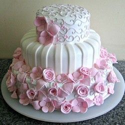 Svadbena torta Roze-belo