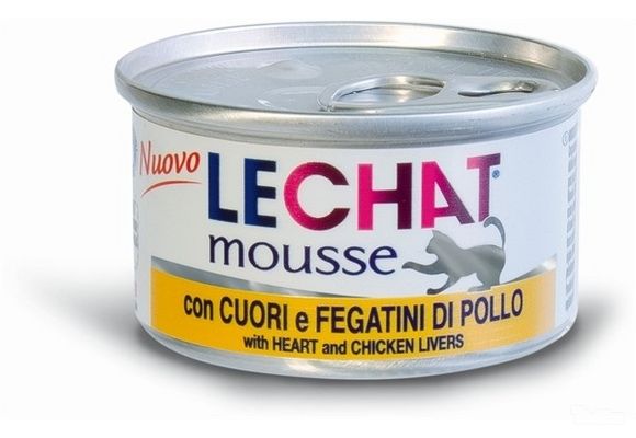 Hrana za mačke - Lechat Mousse - pileća srca - Pet shop Lunja