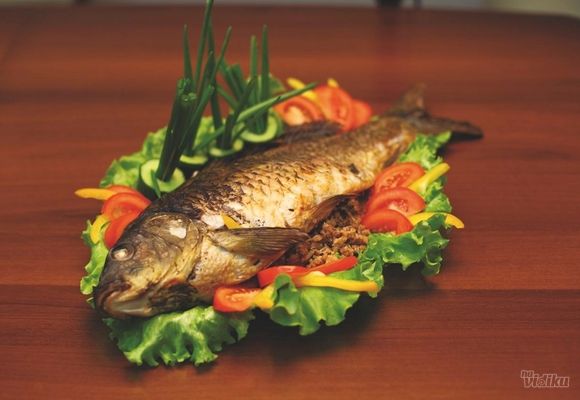 Pečenje ribe - šaran - Ribarnica Azzuro Marre