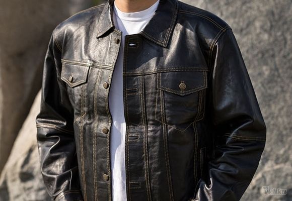 Muška kožna jakna - Lewis - La Force Leather