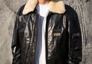 Muška kožna jakna - Gordon - crna - La Force Leather
