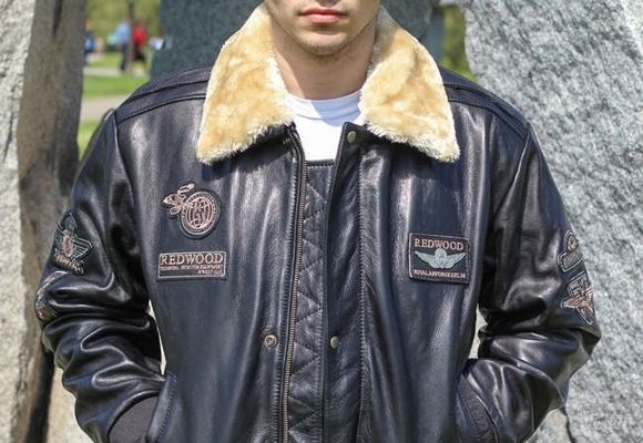 Muška kožna jakna - Redwood - La Force Leather