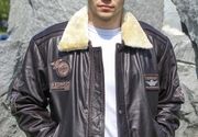 Muška kožna jakna - Redwood - tamno braon - La Force Leather