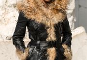 Ženske kožne jakne sa krznom - Isabella - crna 2 - La Force Leather