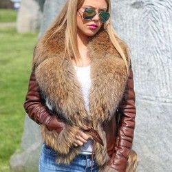 Ženske kožne jakne sa krznom - Vanessa - La Force Leather