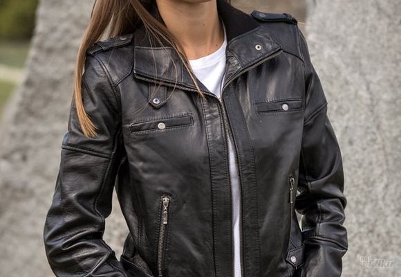 Ženske kratke kožne jakne - Rebecca - La Force Leather
