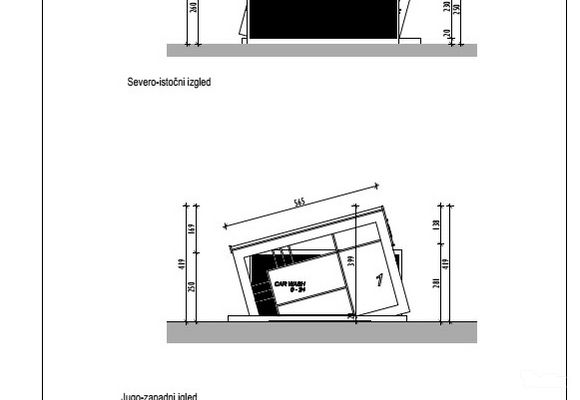 Idejni projekat za autoperionicu 05 fasade - Design N2