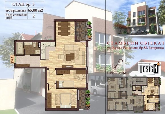 Idejni projekat za stambenu zgradu 05 stan 3 - Design N2