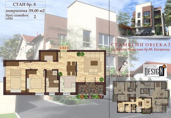 Idejni projekat za stambenu zgradu 10 stan 8 - Design N2