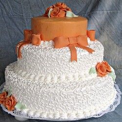 Svadbena torta Narandžasta sa šlagom
