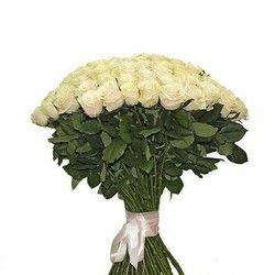 Buket cveća - buket od 101 krem ruže - Cvećara Quince Flower