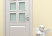 Sobna vrata - bela sobna vrata sa otvorom za staklo Adversus - T&P doors - Svet vrata