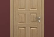 Sobna vrata - vrata od furnira hrasta i masiva sa 6 polja - T&P doors - Svet vrata
