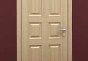 Sobna vrata - furnir jasena i masiva sa šest polja - T&P doors - Svet vrata